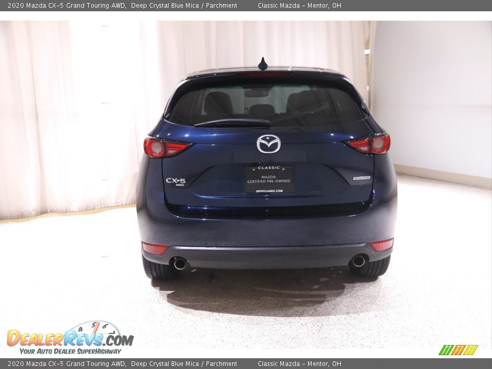 2020 Mazda CX-5 Grand Touring AWD Deep Crystal Blue Mica / Parchment Photo #18