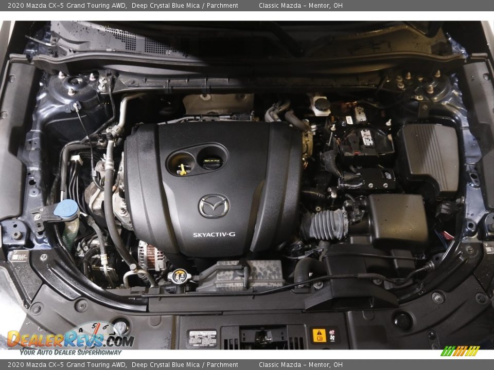 2020 Mazda CX-5 Grand Touring AWD Deep Crystal Blue Mica / Parchment Photo #19