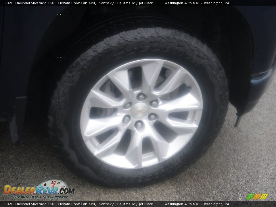 2020 Chevrolet Silverado 1500 Custom Crew Cab 4x4 Northsky Blue Metallic / Jet Black Photo #10