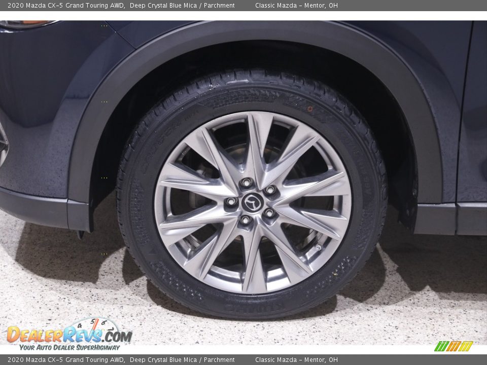 2020 Mazda CX-5 Grand Touring AWD Deep Crystal Blue Mica / Parchment Photo #20