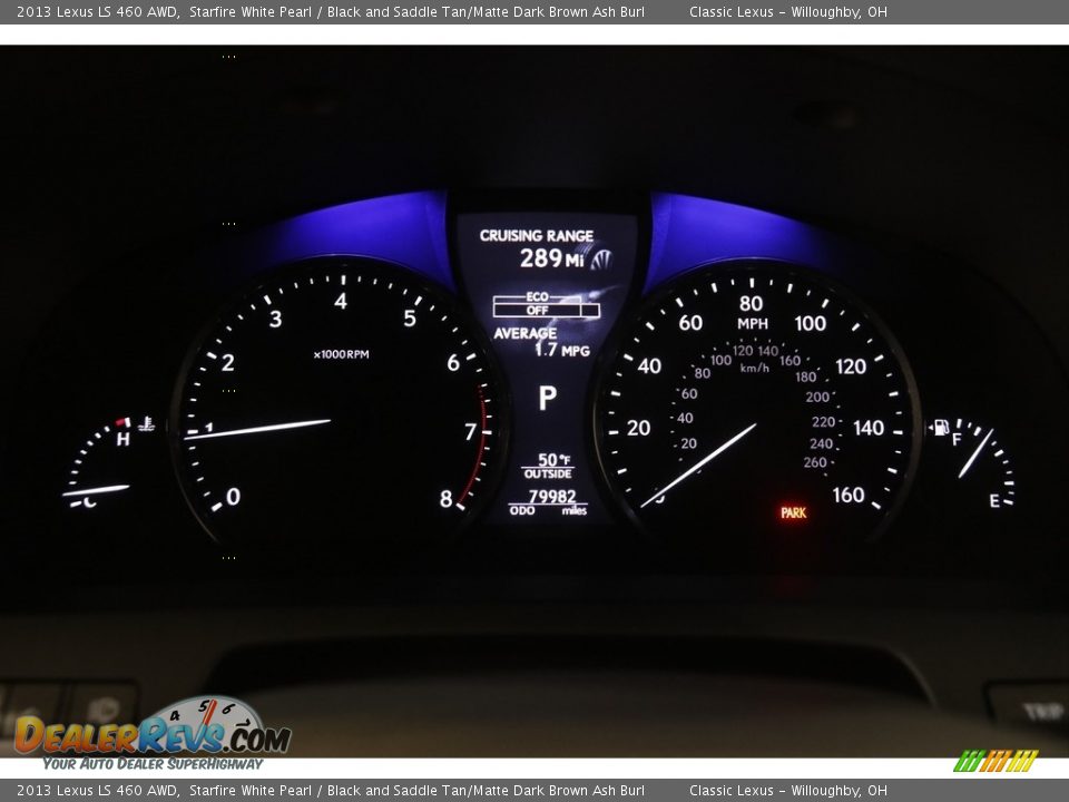 2013 Lexus LS 460 AWD Gauges Photo #8