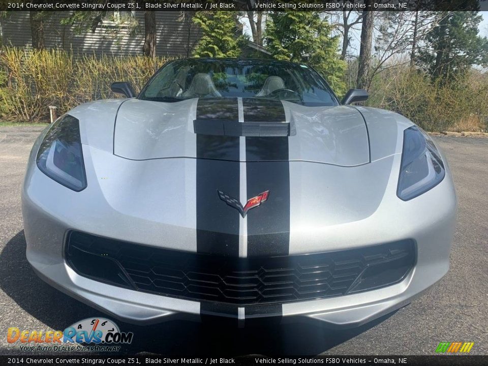 2014 Chevrolet Corvette Stingray Coupe Z51 Blade Silver Metallic / Jet Black Photo #2