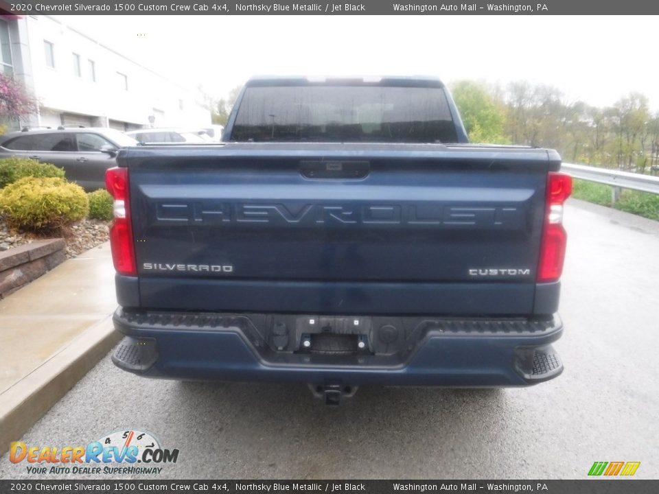 2020 Chevrolet Silverado 1500 Custom Crew Cab 4x4 Northsky Blue Metallic / Jet Black Photo #15