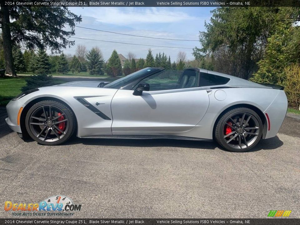 2014 Chevrolet Corvette Stingray Coupe Z51 Blade Silver Metallic / Jet Black Photo #3