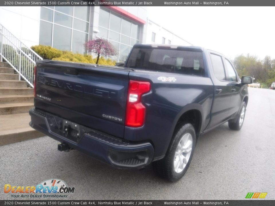 2020 Chevrolet Silverado 1500 Custom Crew Cab 4x4 Northsky Blue Metallic / Jet Black Photo #16