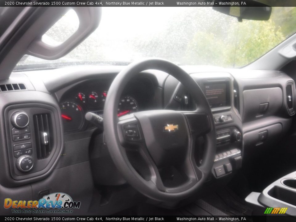 2020 Chevrolet Silverado 1500 Custom Crew Cab 4x4 Northsky Blue Metallic / Jet Black Photo #20