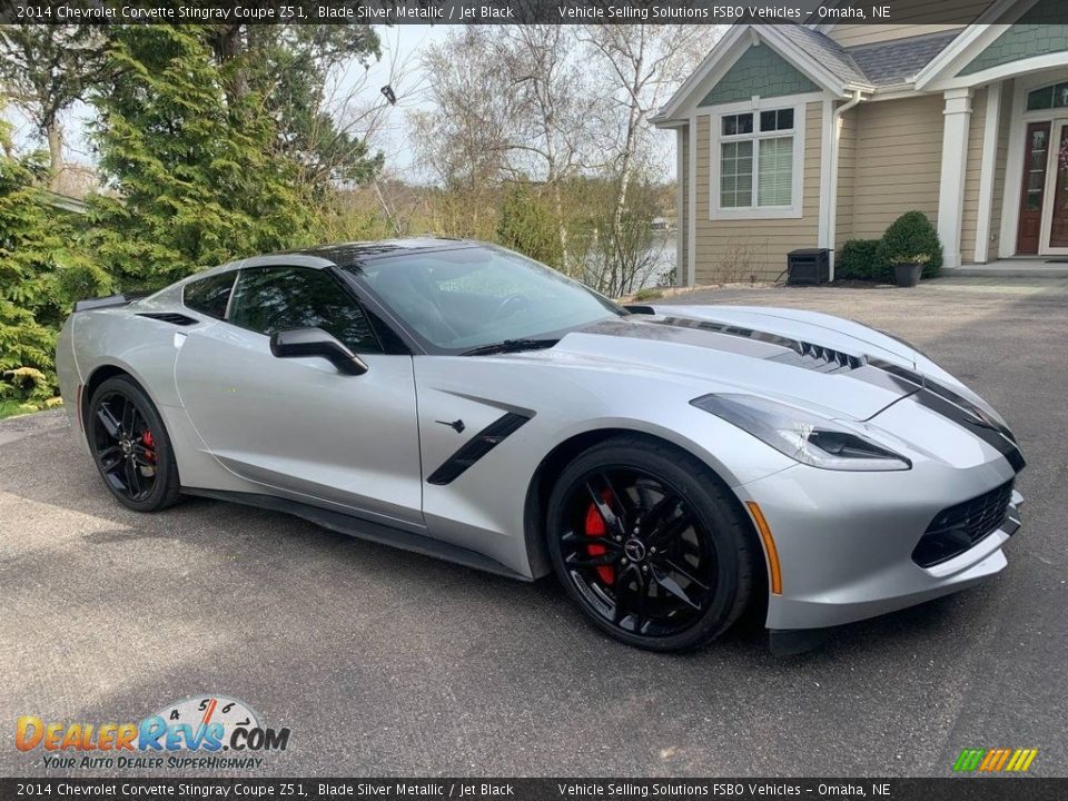 2014 Chevrolet Corvette Stingray Coupe Z51 Blade Silver Metallic / Jet Black Photo #9