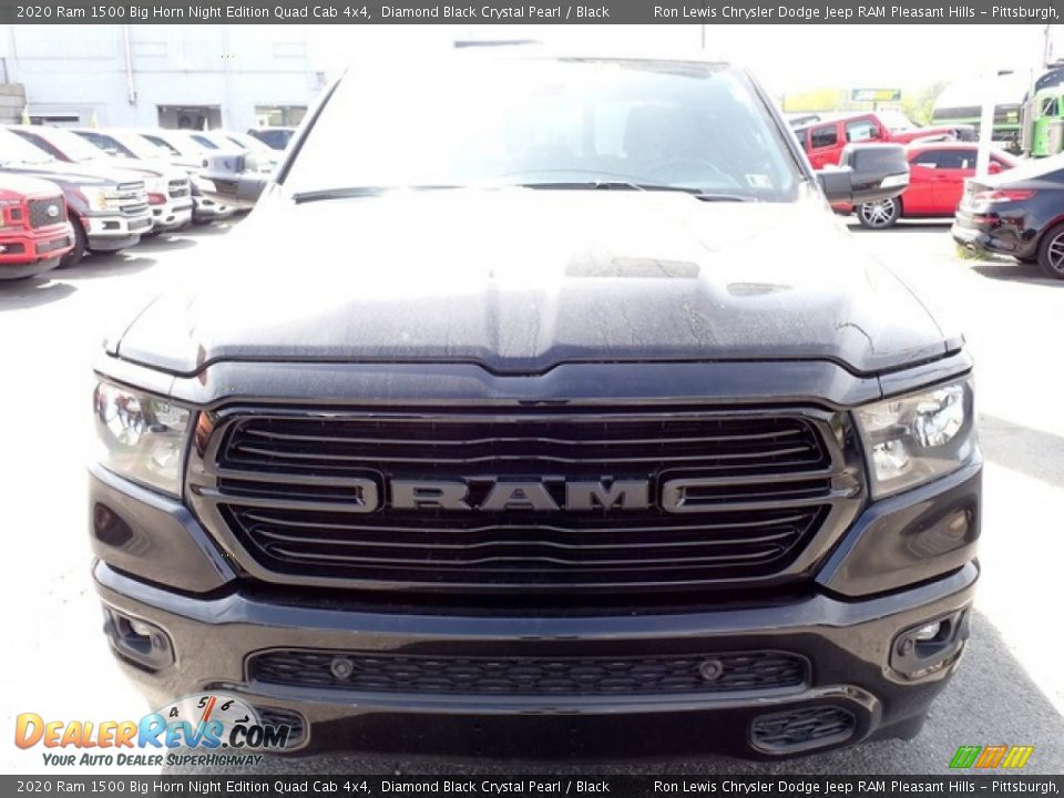 2020 Ram 1500 Big Horn Night Edition Quad Cab 4x4 Diamond Black Crystal Pearl / Black Photo #9