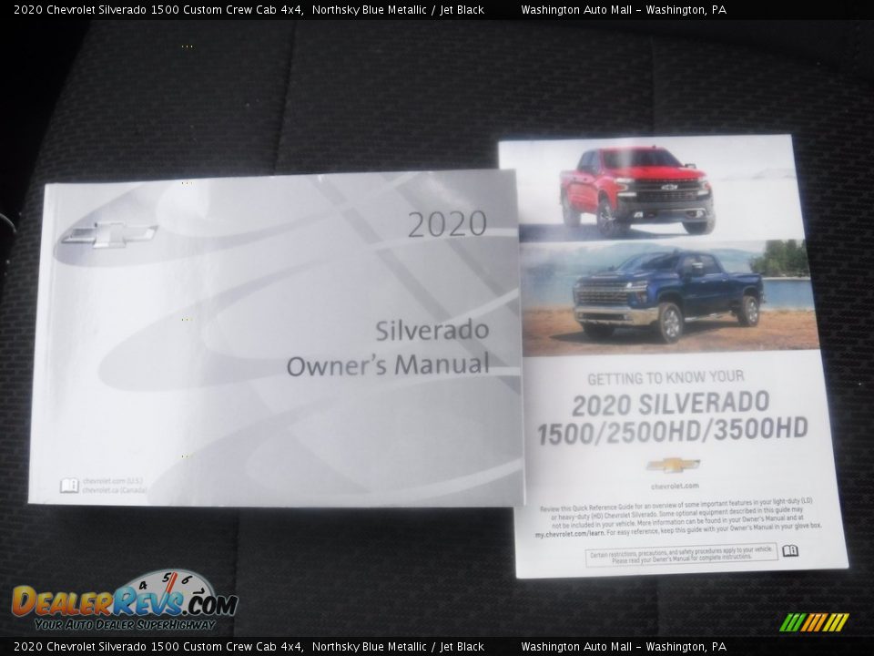 2020 Chevrolet Silverado 1500 Custom Crew Cab 4x4 Northsky Blue Metallic / Jet Black Photo #26