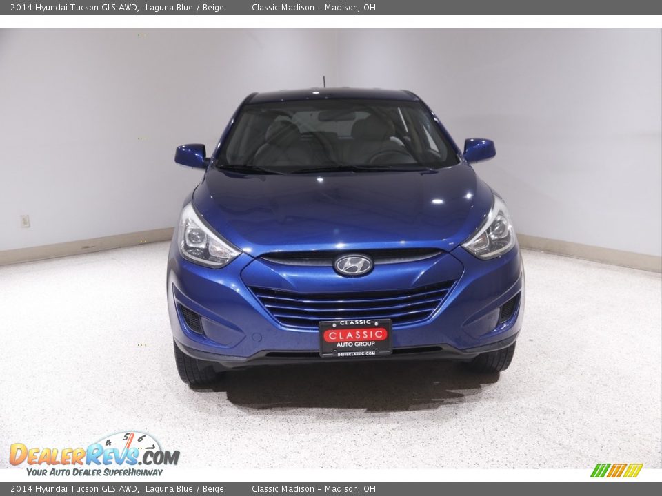 2014 Hyundai Tucson GLS AWD Laguna Blue / Beige Photo #2