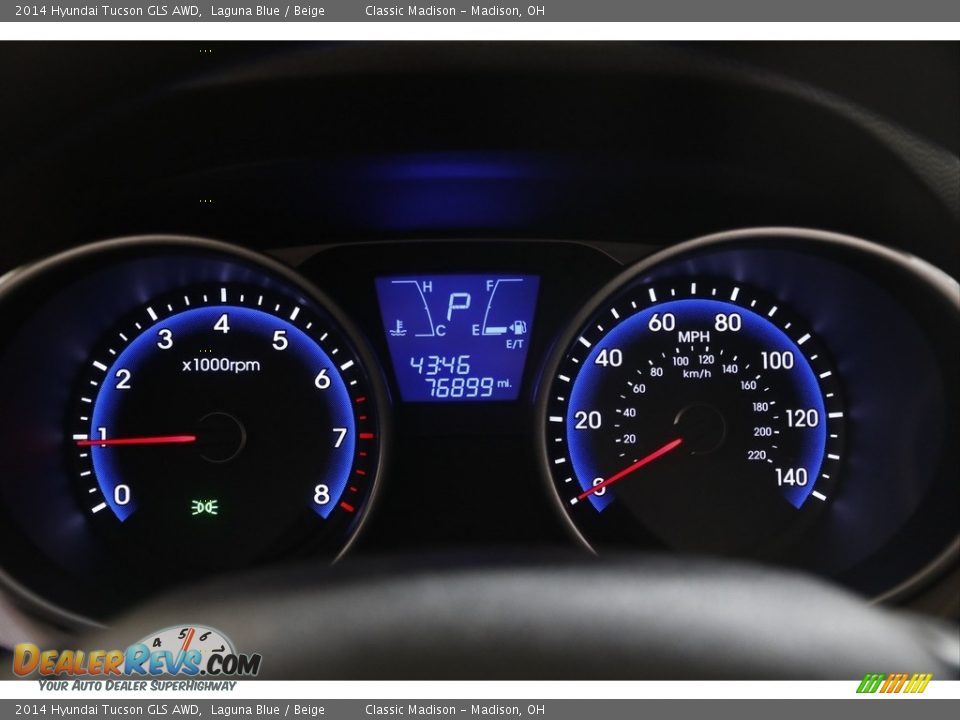 2014 Hyundai Tucson GLS AWD Gauges Photo #8