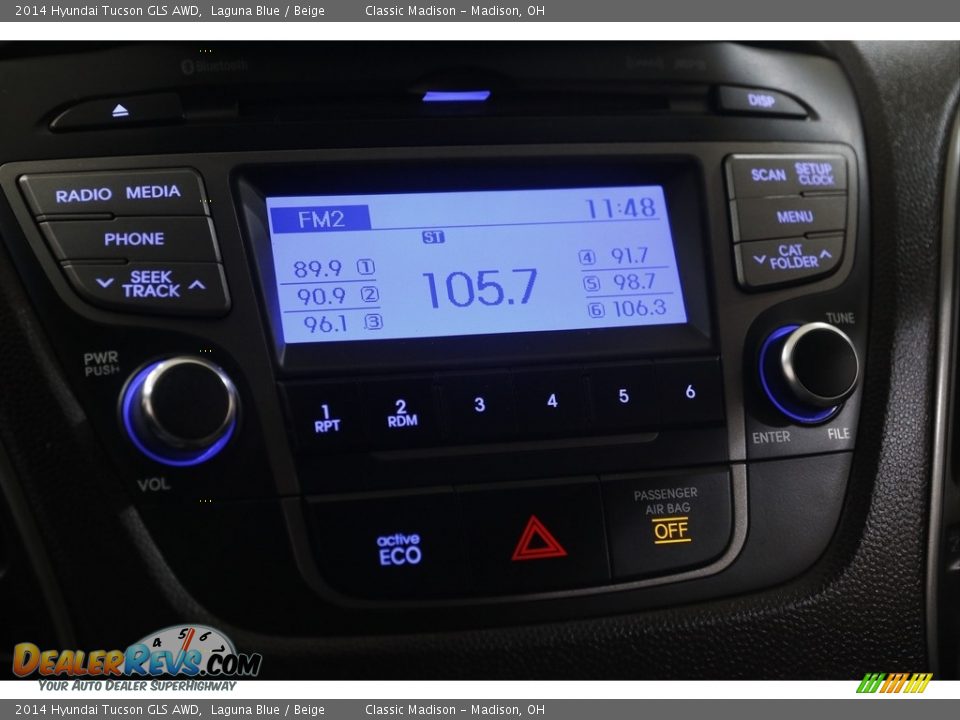 Audio System of 2014 Hyundai Tucson GLS AWD Photo #10