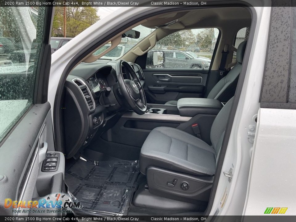 2020 Ram 1500 Big Horn Crew Cab 4x4 Bright White / Black/Diesel Gray Photo #2