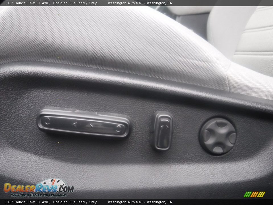 2017 Honda CR-V EX AWD Obsidian Blue Pearl / Gray Photo #15