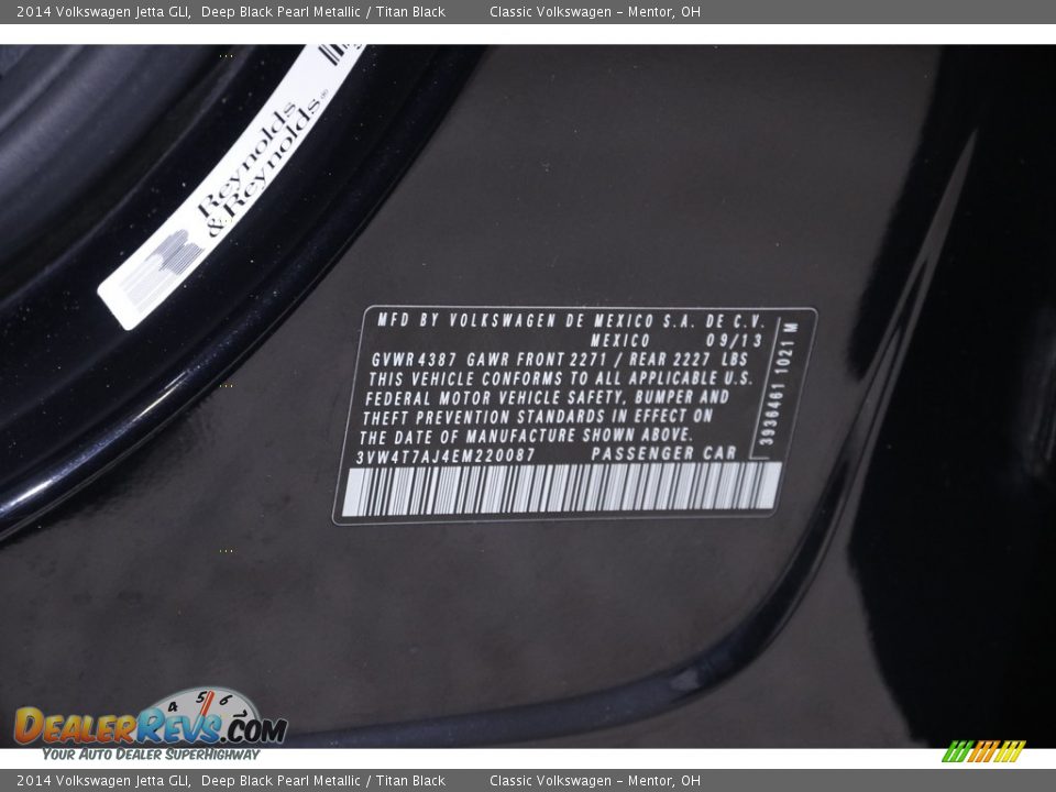 2014 Volkswagen Jetta GLI Deep Black Pearl Metallic / Titan Black Photo #19
