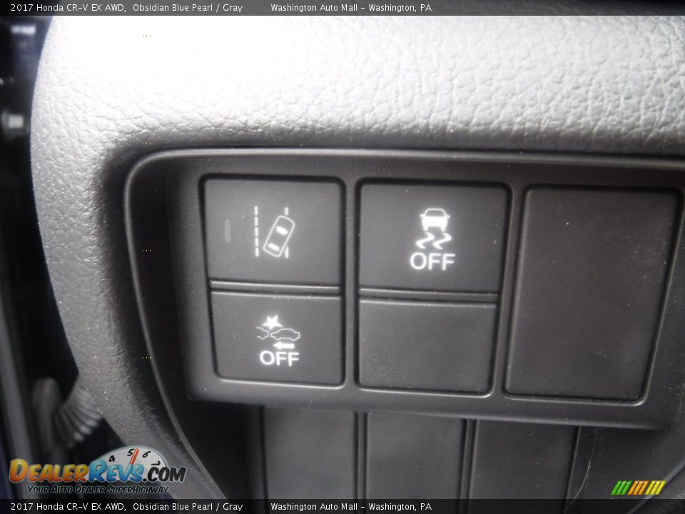 2017 Honda CR-V EX AWD Obsidian Blue Pearl / Gray Photo #17