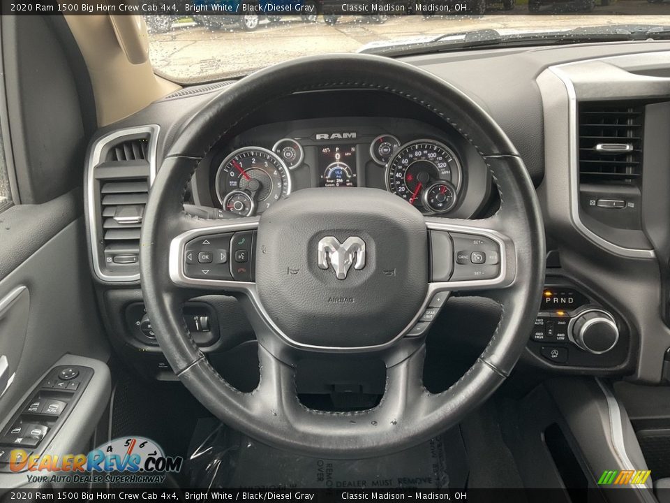 2020 Ram 1500 Big Horn Crew Cab 4x4 Bright White / Black/Diesel Gray Photo #5