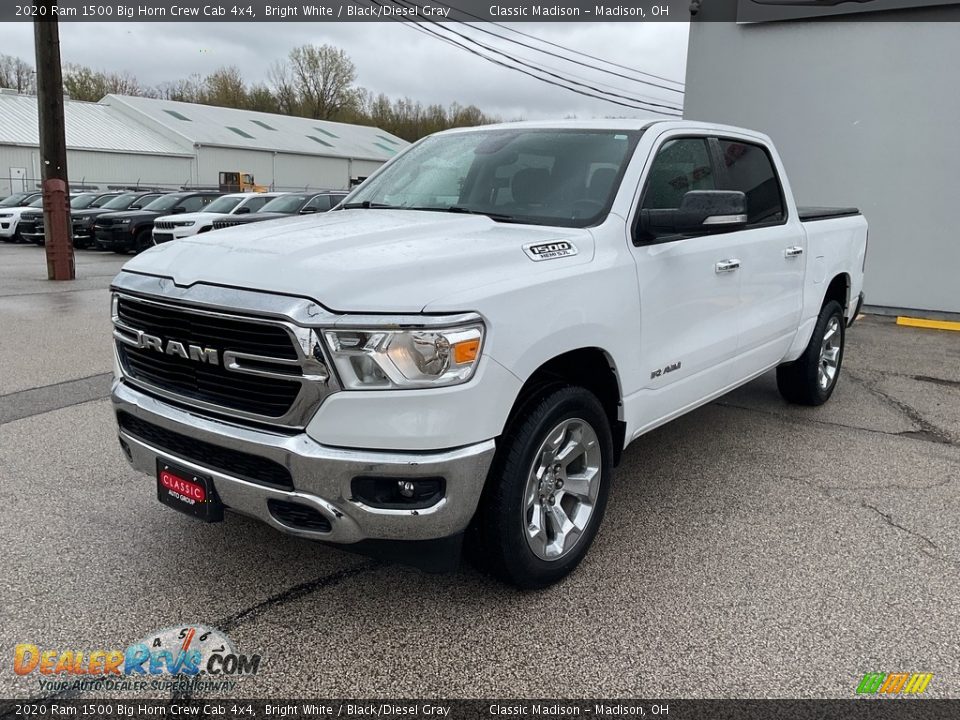 2020 Ram 1500 Big Horn Crew Cab 4x4 Bright White / Black/Diesel Gray Photo #7