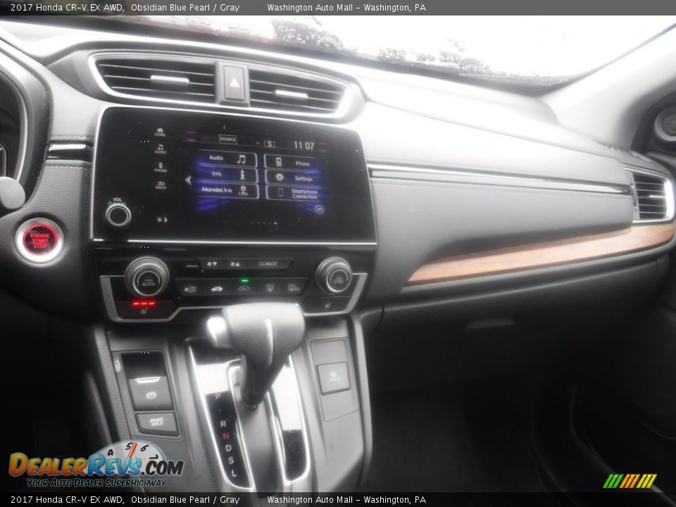 2017 Honda CR-V EX AWD Obsidian Blue Pearl / Gray Photo #19