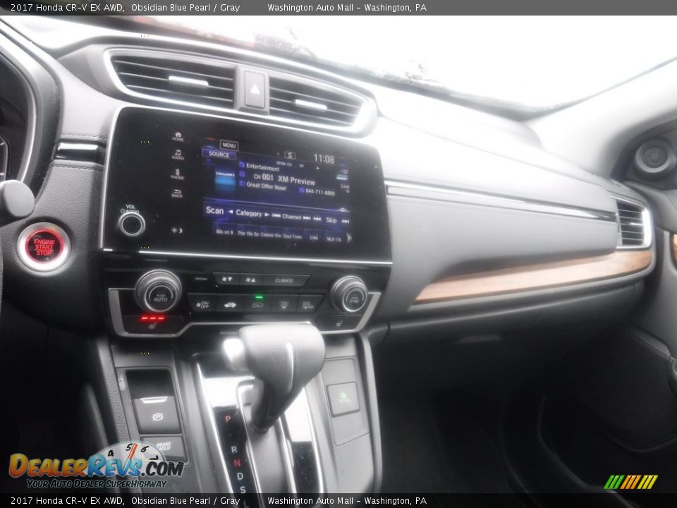 2017 Honda CR-V EX AWD Obsidian Blue Pearl / Gray Photo #23