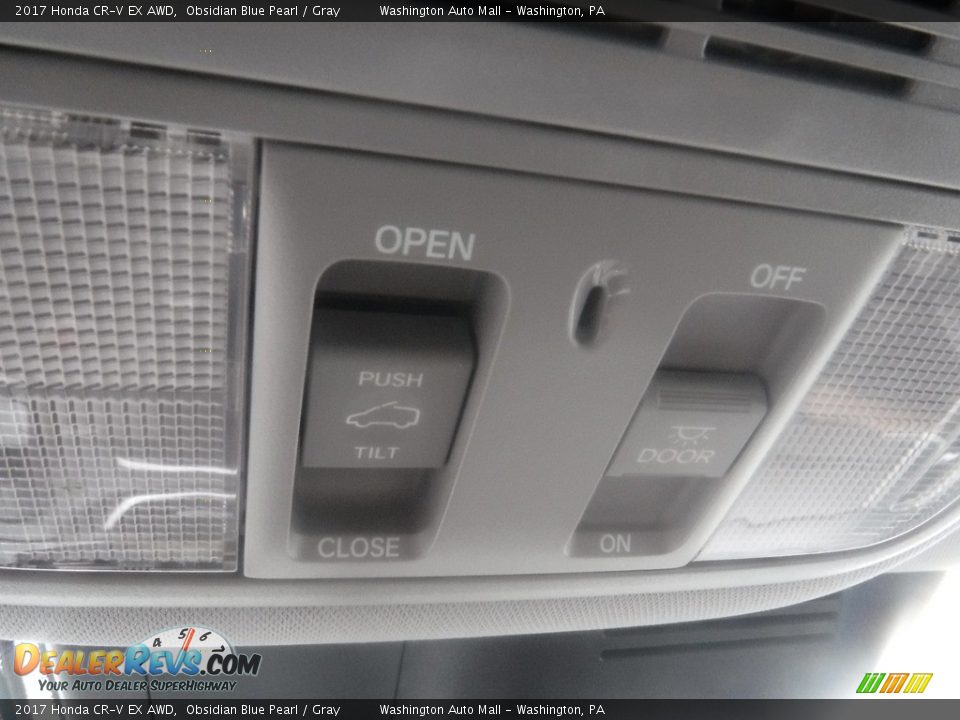 2017 Honda CR-V EX AWD Obsidian Blue Pearl / Gray Photo #24