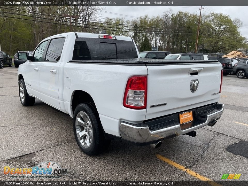 2020 Ram 1500 Big Horn Crew Cab 4x4 Bright White / Black/Diesel Gray Photo #9
