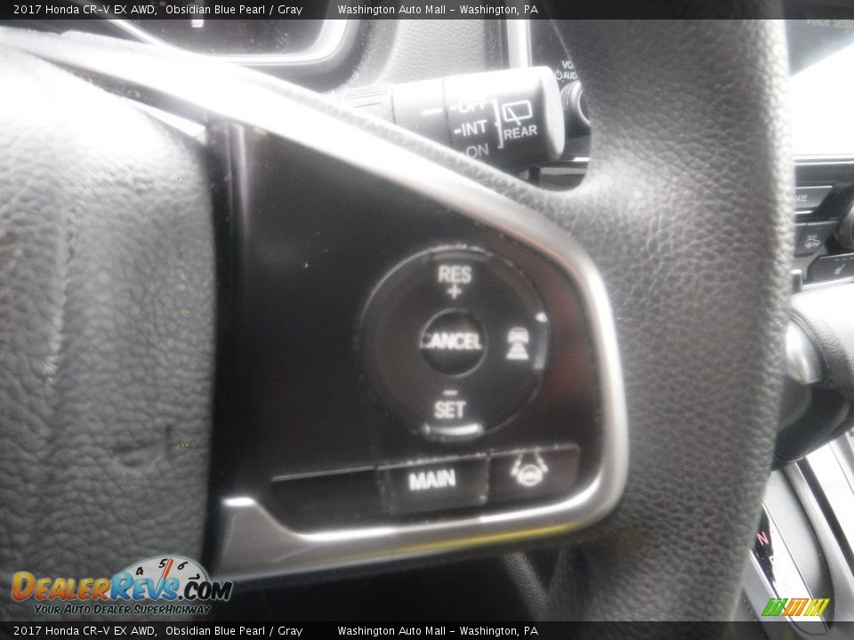 2017 Honda CR-V EX AWD Obsidian Blue Pearl / Gray Photo #27