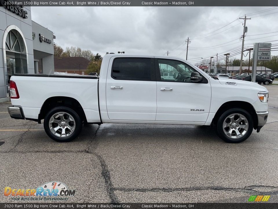 2020 Ram 1500 Big Horn Crew Cab 4x4 Bright White / Black/Diesel Gray Photo #10