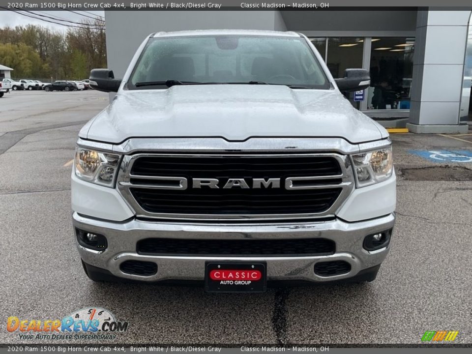 2020 Ram 1500 Big Horn Crew Cab 4x4 Bright White / Black/Diesel Gray Photo #11
