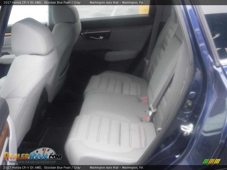 2017 Honda CR-V EX AWD Obsidian Blue Pearl / Gray Photo #30