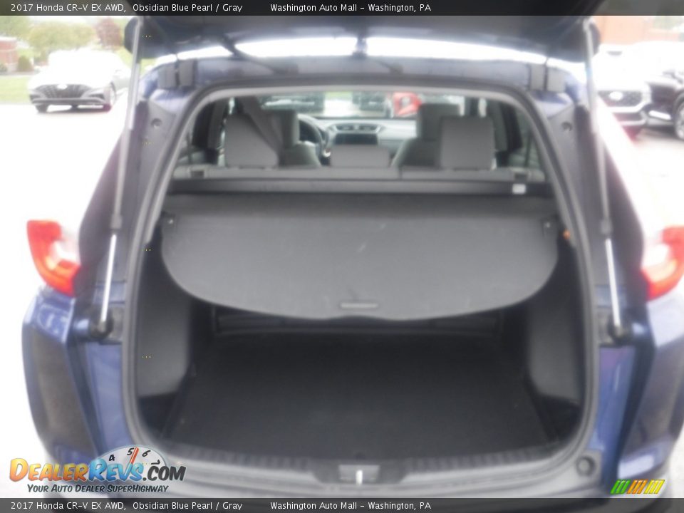 2017 Honda CR-V EX AWD Obsidian Blue Pearl / Gray Photo #31