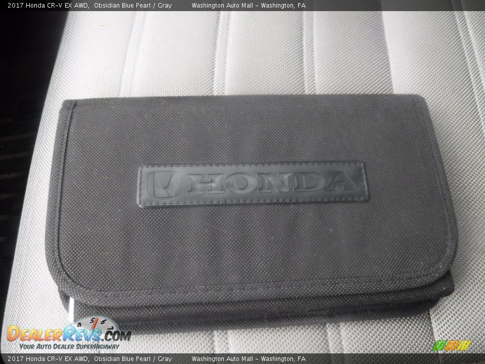 2017 Honda CR-V EX AWD Obsidian Blue Pearl / Gray Photo #32