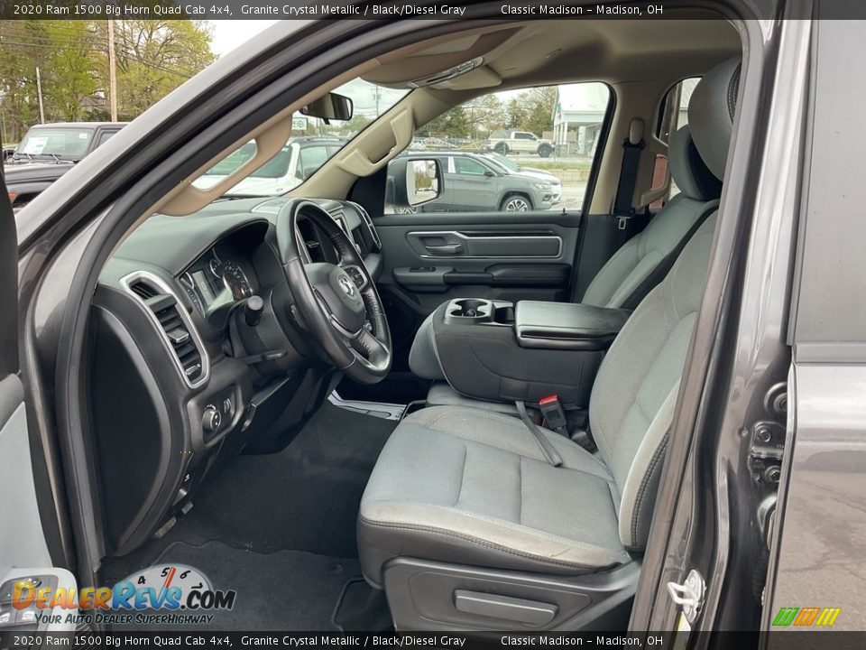 2020 Ram 1500 Big Horn Quad Cab 4x4 Granite Crystal Metallic / Black/Diesel Gray Photo #2