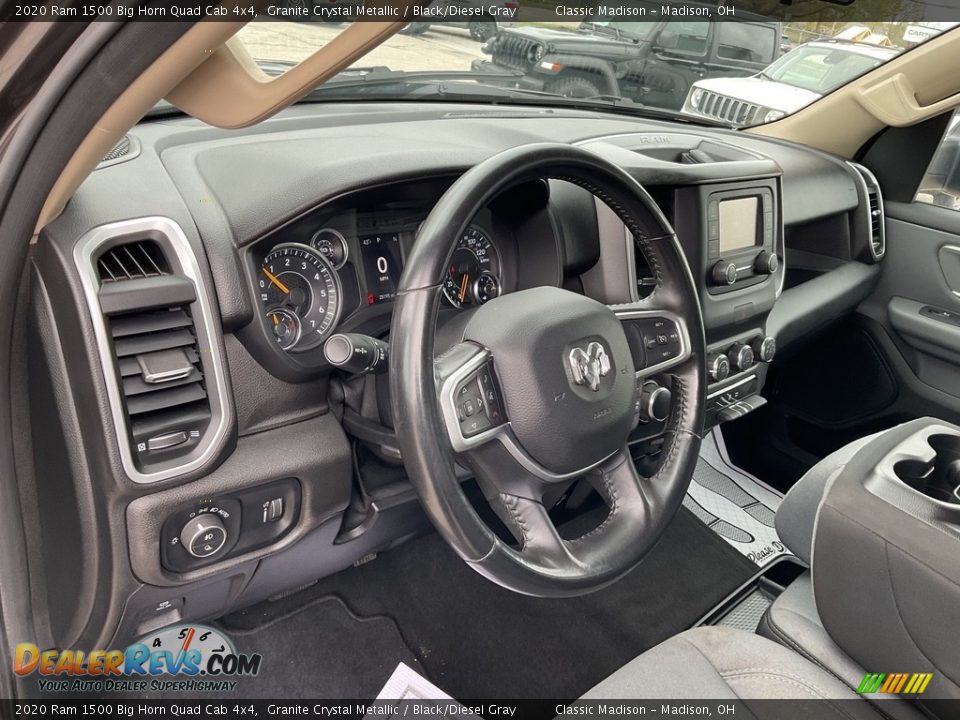 2020 Ram 1500 Big Horn Quad Cab 4x4 Granite Crystal Metallic / Black/Diesel Gray Photo #4