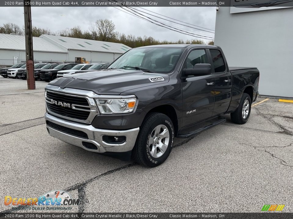 2020 Ram 1500 Big Horn Quad Cab 4x4 Granite Crystal Metallic / Black/Diesel Gray Photo #7