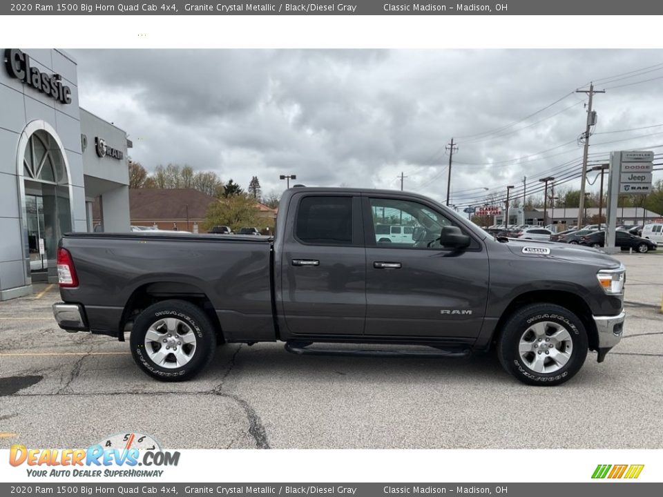 2020 Ram 1500 Big Horn Quad Cab 4x4 Granite Crystal Metallic / Black/Diesel Gray Photo #10