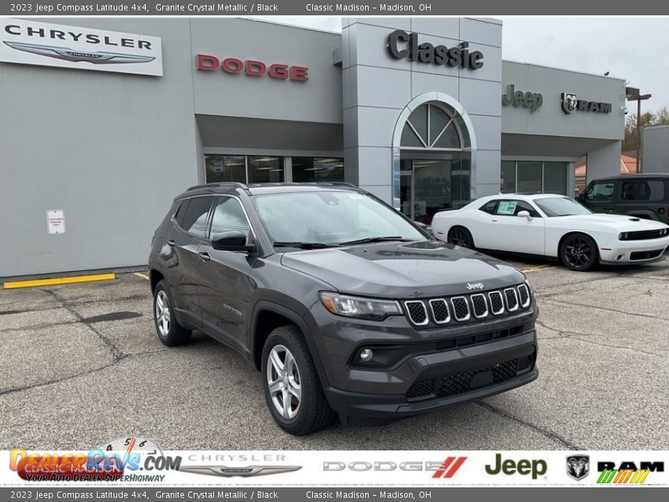 2023 Jeep Compass Latitude 4x4 Granite Crystal Metallic / Black Photo #1