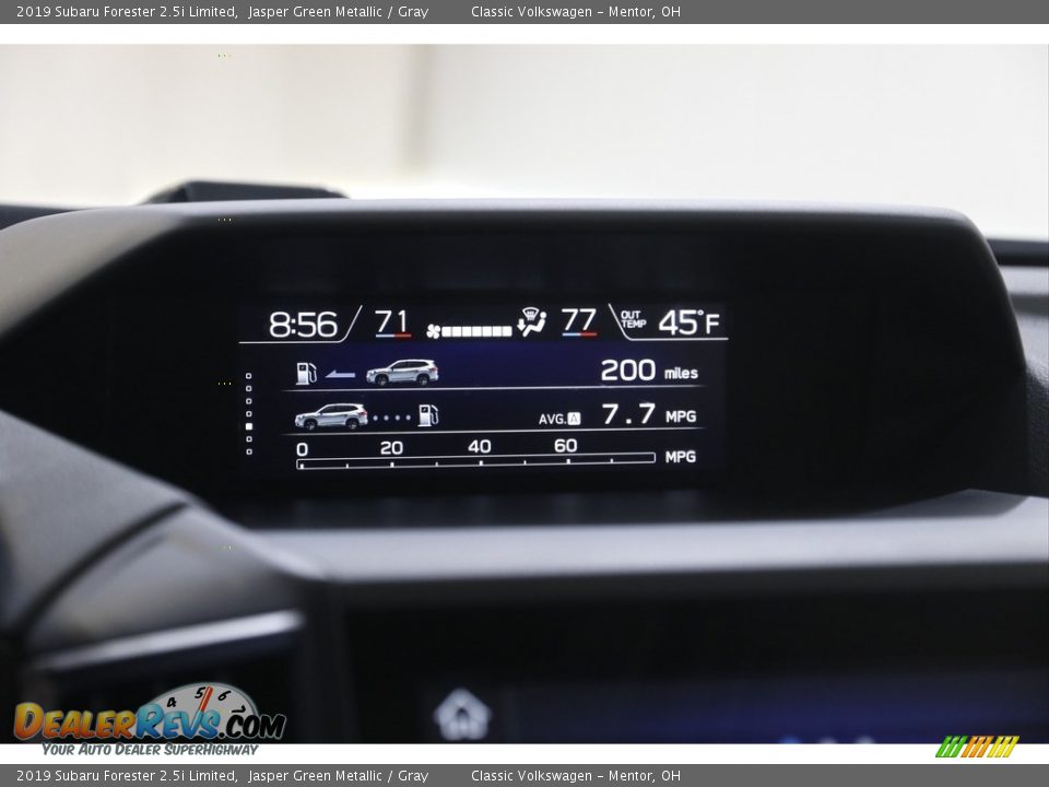 2019 Subaru Forester 2.5i Limited Jasper Green Metallic / Gray Photo #14