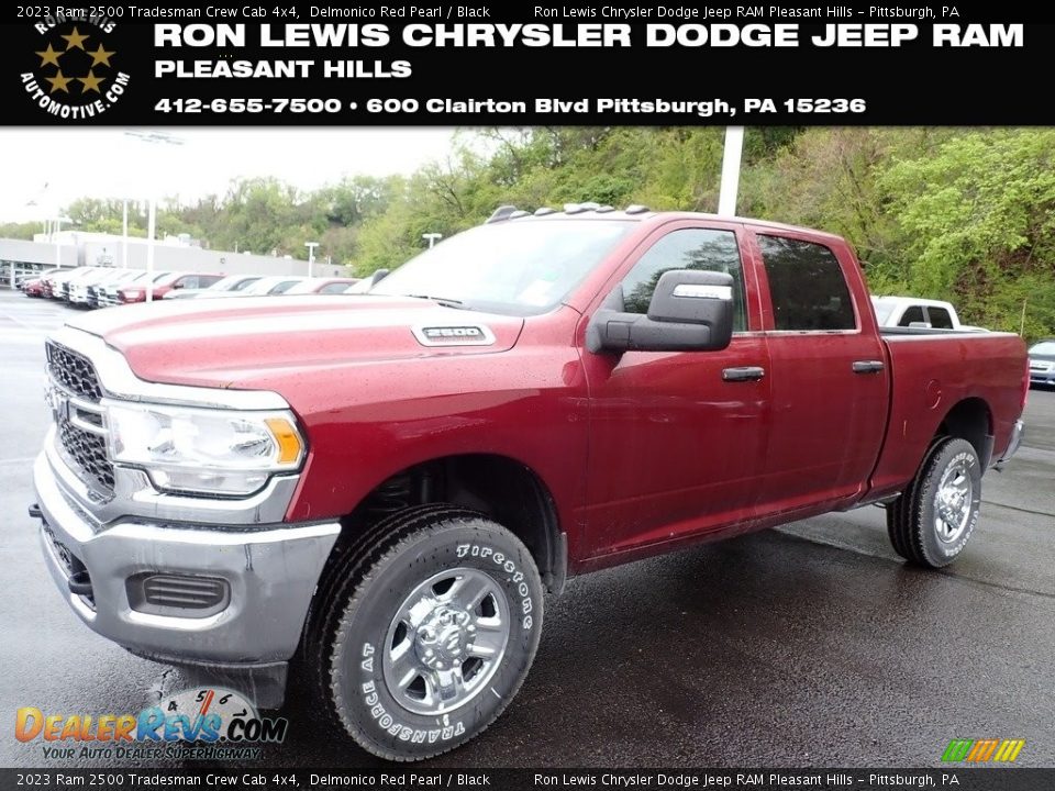 2023 Ram 2500 Tradesman Crew Cab 4x4 Delmonico Red Pearl / Black Photo #1