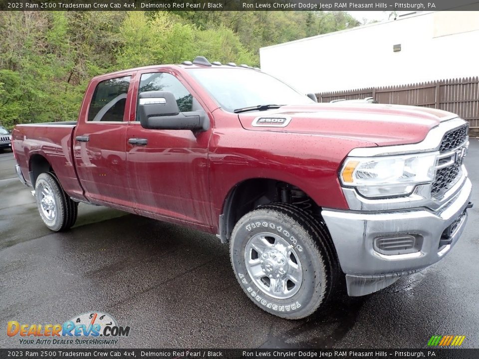 2023 Ram 2500 Tradesman Crew Cab 4x4 Delmonico Red Pearl / Black Photo #8