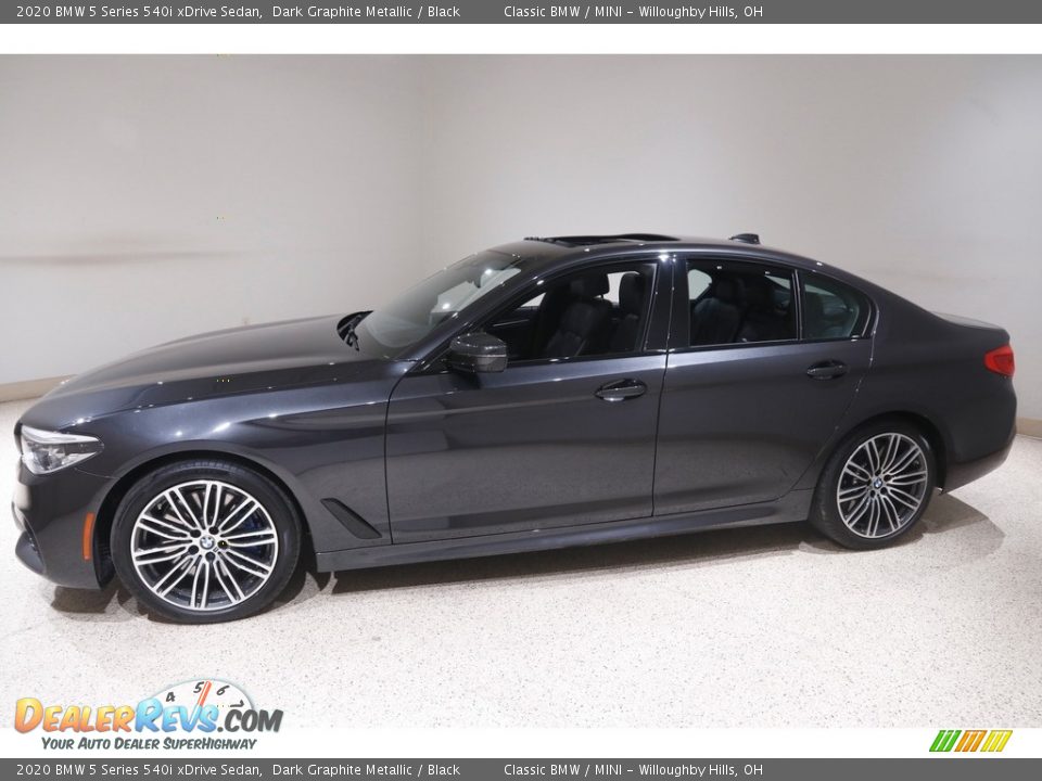 2020 BMW 5 Series 540i xDrive Sedan Dark Graphite Metallic / Black Photo #3