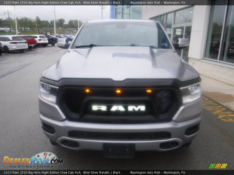 2020 Ram 1500 Big Horn Night Edition Crew Cab 4x4 Billet Silver Metallic / Black Photo #7