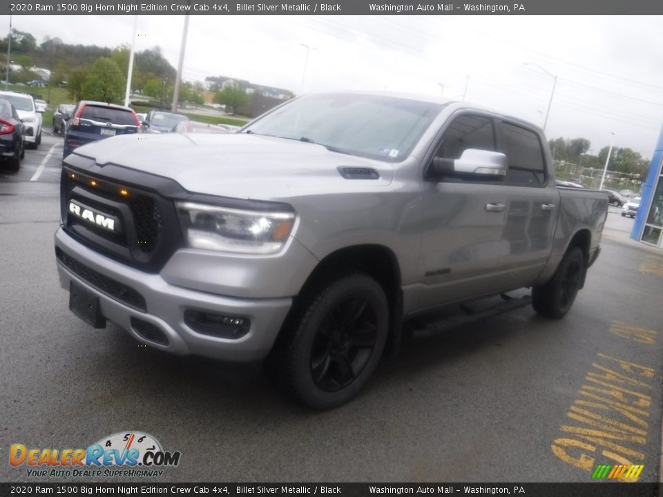 2020 Ram 1500 Big Horn Night Edition Crew Cab 4x4 Billet Silver Metallic / Black Photo #9