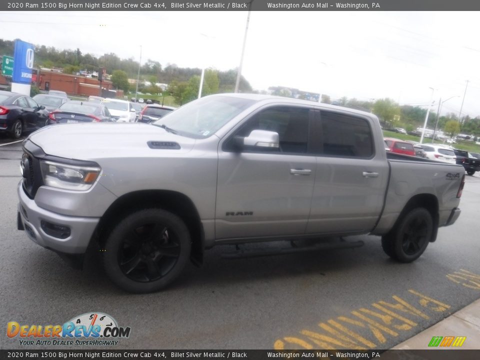 2020 Ram 1500 Big Horn Night Edition Crew Cab 4x4 Billet Silver Metallic / Black Photo #10