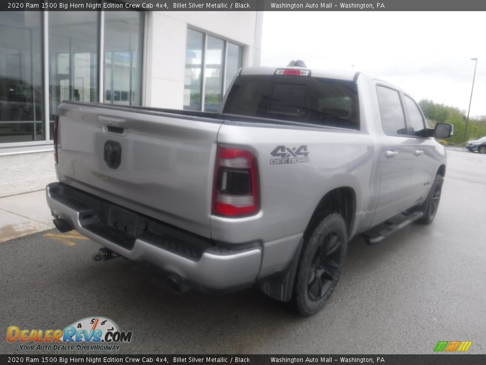 2020 Ram 1500 Big Horn Night Edition Crew Cab 4x4 Billet Silver Metallic / Black Photo #14