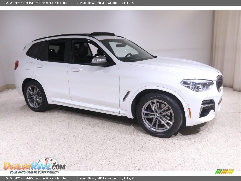 2020 BMW X3 M40i Alpine White / Mocha Photo #1