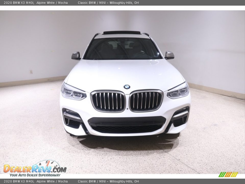 2020 BMW X3 M40i Alpine White / Mocha Photo #2