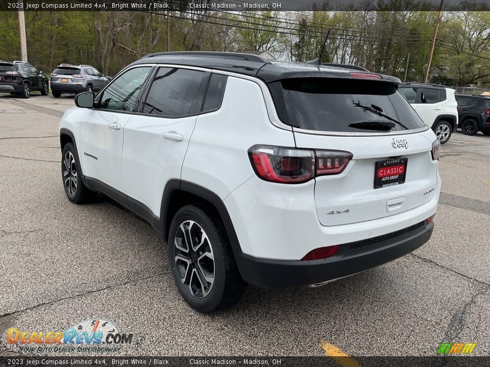 2023 Jeep Compass Limited 4x4 Bright White / Black Photo #9