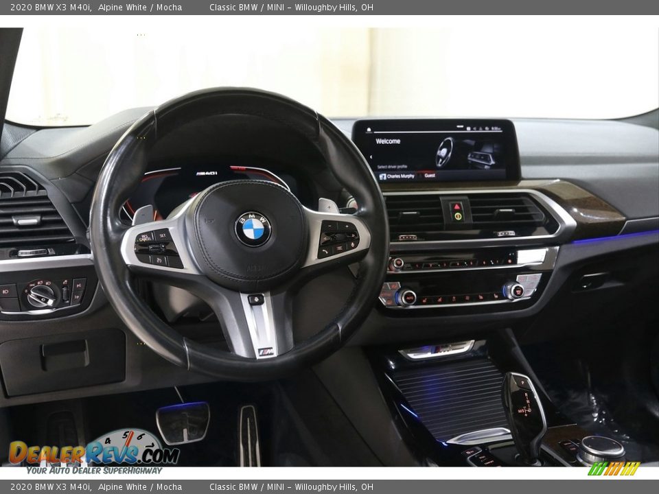 2020 BMW X3 M40i Alpine White / Mocha Photo #6