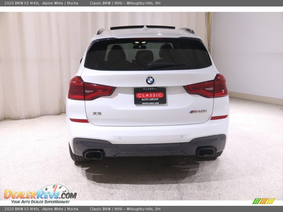 2020 BMW X3 M40i Alpine White / Mocha Photo #22